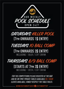 Pool Schedule